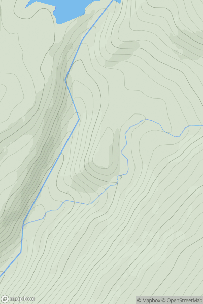 Thumbnail image for An Sidhean [Inveraray to Crianlarich] showing contour plot for surrounding peak